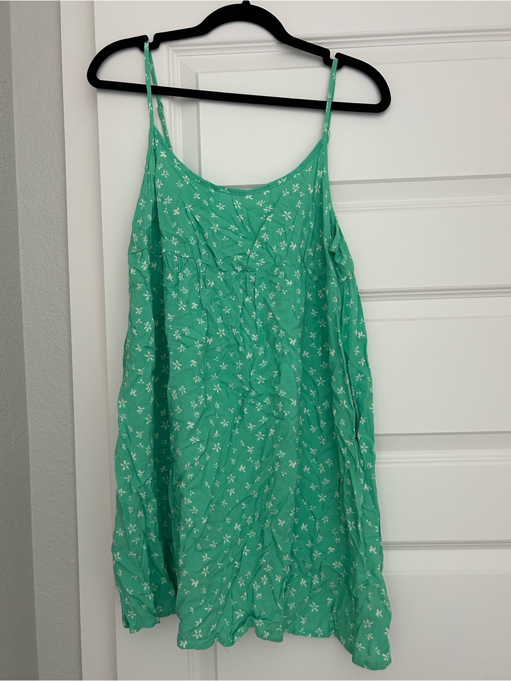 Target Green Floral Spaghetti Strap Dress
